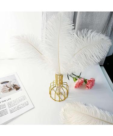 Piokio 20 pcs White Ostrich Feathers Plumes 10-12 inch | DIY Christmas & Wedding Party Decorations - Buy Online on SooperMarket.com