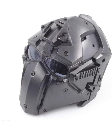 iMeshbean Full Face Protective Mask Helmet with Visor Goggles - Black - Buy Online on SooperMarket.com