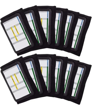 Pro Athletics QB Playbook Wristband - 12-Pack Black | Football Quarterback Play Wristbands for Youth, 3 Compartments - Wrist Coach for All Sports - Buy Online on SooperMarket.com