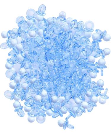 200 Baby Nipples for Baptism - Decorative Acrylic Accessories | Mini Blue Decorations for Birthday Gifts - Buy Online on SooperMarket.com