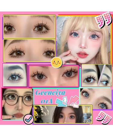 Geeneiya Manga Lashes Natural Look Anime False Eyelashes - 10 Pairs Asian Japanese Chinese Makeup Clusters - Buy Online on SooperMarket.com