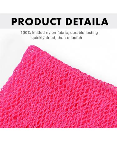 JASSINS African Net Long Bath Sponge & Exfoliating Gloves Set - Pink - Buy Online on SooperMarket.com