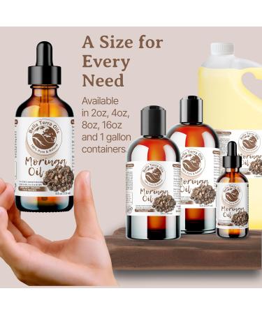 Buy Bella Terra Organic Moringa Oil 4oz - Pure Premium Vitamin A & C for Radiant Skin - Buy Online on SooperMarket.com