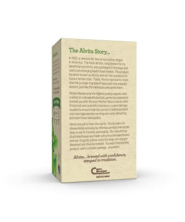 Alvita Organic Lemon Balm Herbal Tea - 24 Premium Tea Bags for Lemony Flavor & Aroma - Buy Online on SooperMarket.com