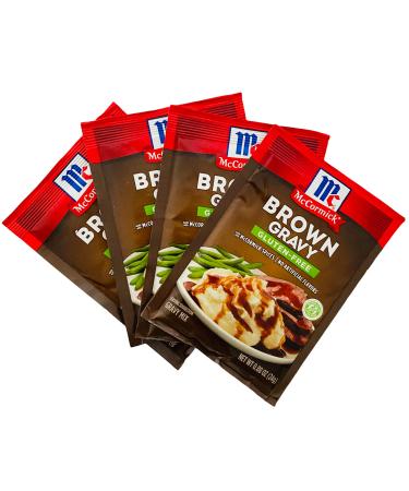 McCormick Gluten Free Brown Gravy Mix 0.88 oz (Pack of 4)