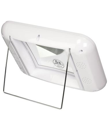 Jerdon J1015 LED Lighted Makeup Mirror 5x Magnification White Finish - Buy Online on SooperMarket.com