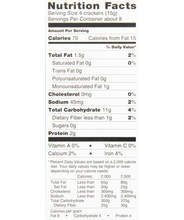 Dare Toasted Sesame Water Crackers - Healthy Entertaining Snacks with 0g Trans & Saturated Fat - 4.4oz (Pack of 6) - Buy Online on SooperMarket.com