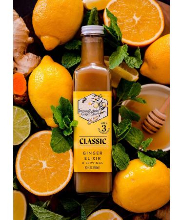 ImmuneSchein Classic Ginger Elixir Shots - Organic Handcrafted Elixir with 3 Real Ingredients - No Water, Vinegar, or Preservatives - 8.5 fl oz - Buy Online on SooperMarket.com