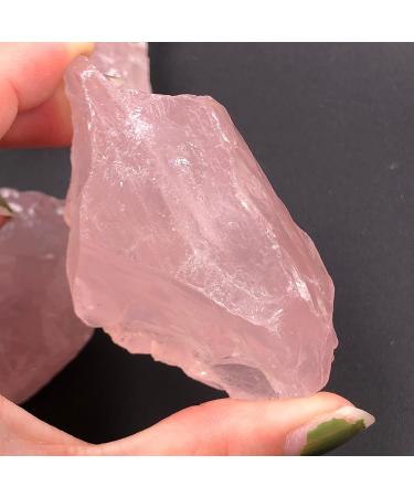 Natural Crystal Natural Pink Rose Quartz Crystal Stone Rock Chips Lucky Natural Stones and Minerals Health Decoration FUZEGRDLI (Size : 90-100g) - Buy Online on SooperMarket.com