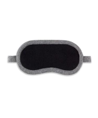 Jet&Bo 100% Pure Cashmere Eye Mask Black & Gray in Gift Box