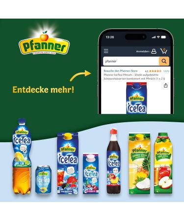 Pfanner Guava Nectar - 25% Fruit Content (8 x 1L) | Bulk Pack of Pink Guava Drink - International Shipping Available - Buy Online on SooperMarket.com