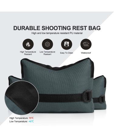 Twod Outdoor Shooting Rest Bags - Front & Rear Support SandBag Stand for Gun Rifle Shooting - Gray - Buy Online on SooperMarket.com