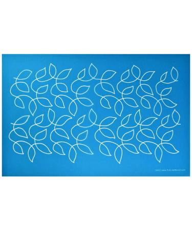 Full Line Stencil - Large Meandering Leaves- Edge to Edge Stencil  Continuous Line Template for Free Motion Quilting  Domestic Machine Quilting  Hand Quilting  Long-Arm Quilting (30462)