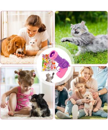 Heyu-Lotus Cat Ball Launcher to Relieve Boredom Interactive Cat Toys with 100 Pcs Balls and 1 Pcs Launcher Plush Ball Shooting Gun for Cats Suitable for Indoor Cat Training Playing Sports Games - Buy Online on SooperMarket.com