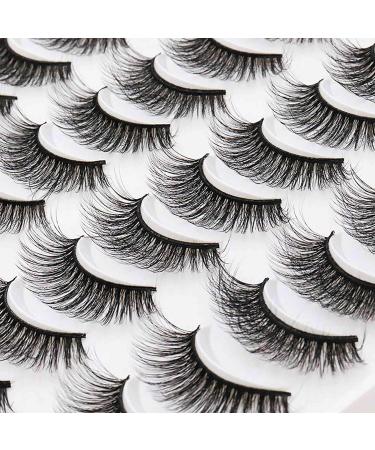 jklashfi 80 Pairs 3D Chemical Fiber Lashes Natural False Eyelashes Dramatic Volume Lashes Makeup Extension Eyelashes - Buy Online on SooperMarket.com