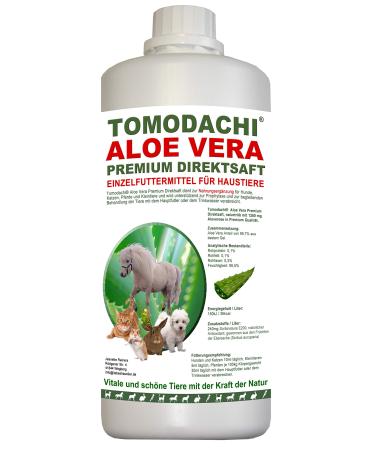Tomodachi aloe vera juice dog barf addition for dogs nutritional supplements feed additive pure natural product without chemistry aloe vera premium direct juice from the inner gel plant fresh aloevera 500ml
