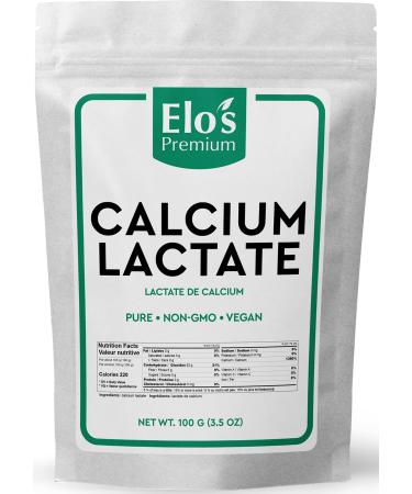 Calcium Lactate (100g) by Elo's Premium| 100% Food Grade Calcium Lactate