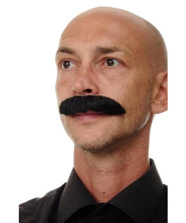 WIG ME UP - MU12-1B Black Human Hair Cowboy Beard & Moustache for Authentic Style | International Shipping Available - Buy Online on SooperMarket.com