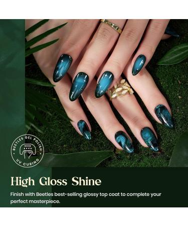 Beetles Green Gel Nail Polish Set - 6 Colors Forest Dark Green UV LED Soak Off - DIY Manicure Nail Kit for Home & Salon - Buy Online on SooperMarket.com