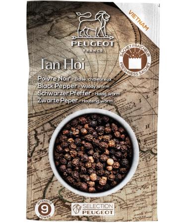 PEUGEOT 42400 Tan Hoi Vietnamese Black Peppercorns 140g Wood - Authentic Flavor and Premium Quality - Buy Online on SooperMarket.com