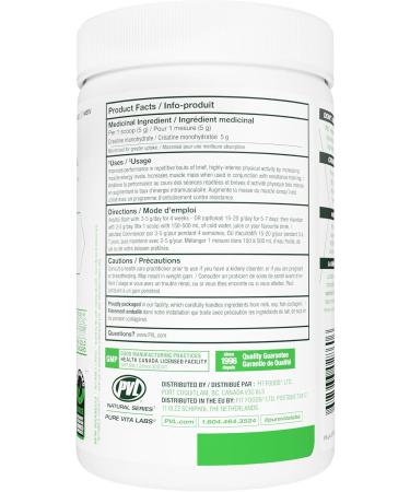 PVL 100% Pure Creatine - Creatine Monohydrate Micronized Powder - Creatine Powder Supplement for enhanced high-intensity performance - 300 g - Unflavoured 60 Servings (Pack of 1) - Buy Online on SooperMarket.com