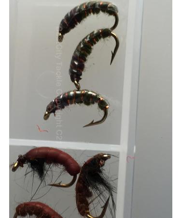 Buy Czech Nymph Fly Fishing Box - 24 Copper Wire Weighted Flies (Sizes 10/14) | Best Quality for International Shipping - Buy Online on SooperMarket.com