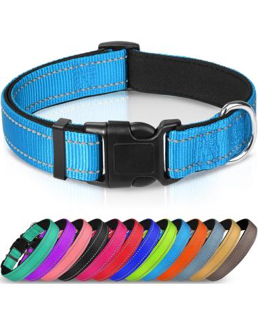 Joytale Dog Collar Reflective Dog Collar Large Dogs L Blue L (Pack of 1) Blue