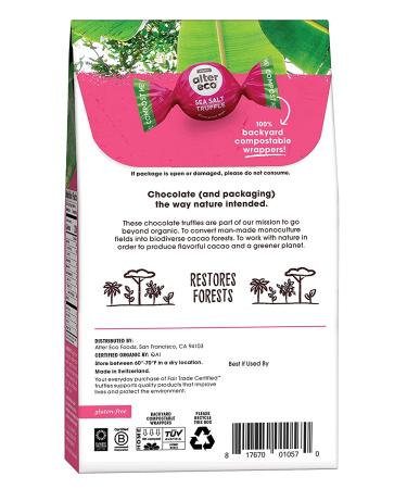 Alter Eco Organic Sea Salt Truffles - Dark Chocolate 4.2 oz | Gourmet Treats - Buy Online on SooperMarket.com