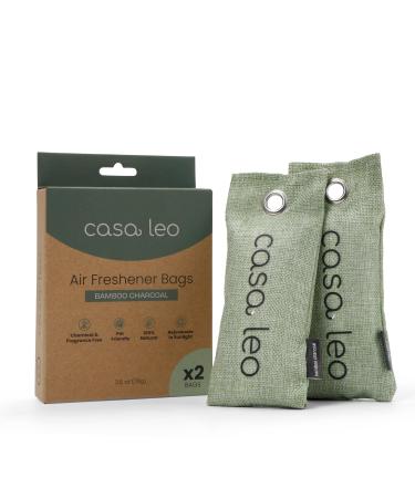 Leo's Loo Too by Casa Leo I Charcoal Replacement Bags I Made of Bamboo Charcoal I Removes Odors
