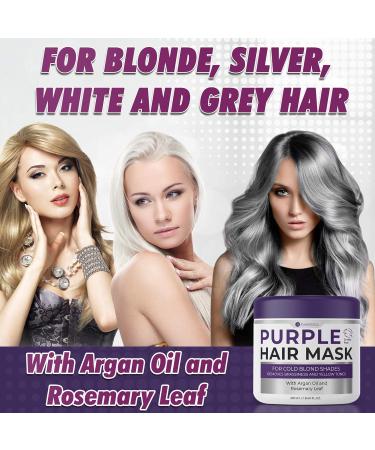 BELLISSO Purple Shampoo, Conditioner & Hair Mask Set - Sulfate-Free Salon Grade Formula for Platinum, Silver & Grey Hair - Hydrating Toner for Shimmer Correction - Buy Online on SooperMarket.com