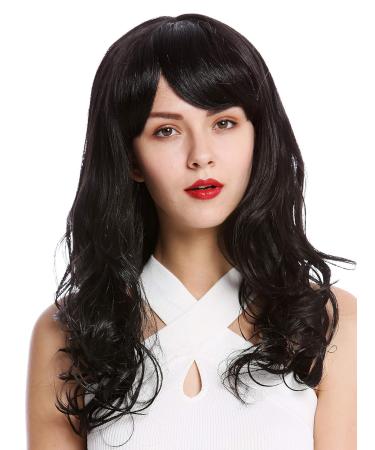 Buy WIG ME UP SA103-2 Long Wavy Curly Bangs Wig for Ladies - Stylish Black Wig for International Shipping - Buy Online on SooperMarket.com