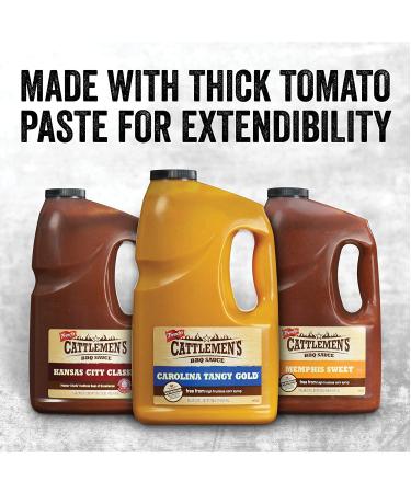 Cattlemen's Carolina Tangy Gold BBQ Sauce - 1 Gallon Bulk Container | Creamy Mustard & Sweet Molasses Blend | Perfect for Glazes - Buy Online on SooperMarket.com