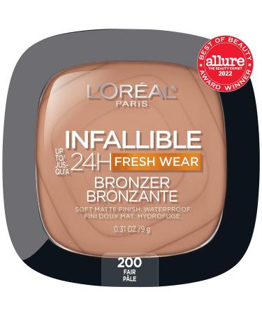 L'Oreal Paris Infallible 24H Fresh Wear Soft Matte Longwear Bronzer - Waterproof Sweatproof Fair 0.31 oz | Shop Internationally - Buy Online on SooperMarket.com