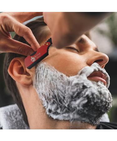 Professional Classic Straight Edge Barber Razor - Close Shaving Shavette with 5 Blades | Salon Quality Beard Grooming by Krisp Beauty - Buy Online on SooperMarket.com