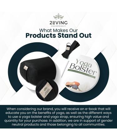 2Living Yoga Set: Bolster, Strap, and E-book - Complete Your Yoga Practice - Buy Online on SooperMarket.com