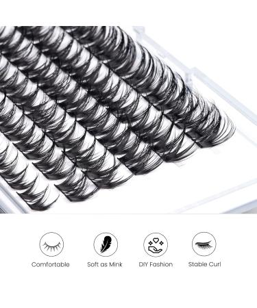 Lankiz 0.07 D Curl Single Eyelash Extensions - 10-16mm Cluster Lashes | 48 PCs DIY Artificial Fake Lashes for Home Use - Buy Online on SooperMarket.com