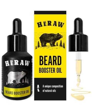 Heraw Beard Oil for Men - Nourishing & Styling Beard Oil with Argan Jojoba & Almond Oil - 30ml - Boost Beard Growth & Softness - Buy Online on SooperMarket.com