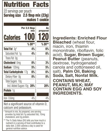 Betty Crocker Peanut Butter Cookie Mix 17.5 oz - Delicious Baking Convenience - Buy Online on SooperMarket.com