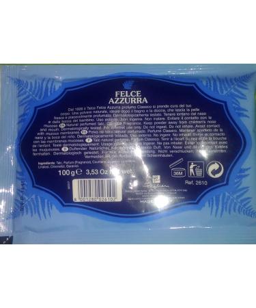 Paglieri Felce Azzurra Classic Scent Refill Envelope - 3.53 oz (100g) - Pack of 12 | Italian Import - Buy Online on SooperMarket.com