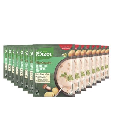 Knorr gourmet potato stone mushroom soup creamy-defined soup with sustainably grown vegetables 15x 2 plate potato pine mushroom 58 g (15 pack)