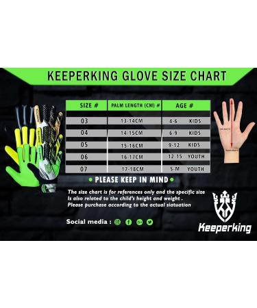 Keeperking Clawxen Goalkeeper Gloves for Kids | Junior Football & Soccer Gloves for Ages 3-7 | Boys & Girls Green - Buy Online on SooperMarket.com