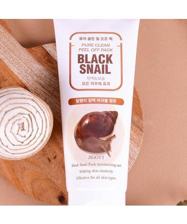 Pure Clean Peel Off Mask - Black Snail Extract for Glowing Skin | International Shipping Available - Buy Online on SooperMarket.com