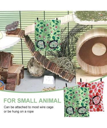 2 Pcs Hay Bag Rabbit Hay Feeder Rabbit Feeder Hamster Guinea Pig Hay Storage Bag Rabbit Hay Feeder Bag Small Pet Hanging Food Feeding Bag (Pink & Green) - Buy Online on SooperMarket.com