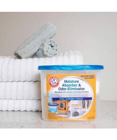 Arm & Hammer Fragrance Free Disposable Moisture Absorber & Odor Eliminator - 14 oz Tub | International Shipping Available - Buy Online on SooperMarket.com