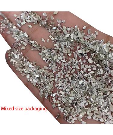 100pcs Quality Nails Art Decorative Accessories Rhinestones Nail Craft Decortaion Easy Installation And Removal AB Nail Rhinestones - Buy Online on SooperMarket.com