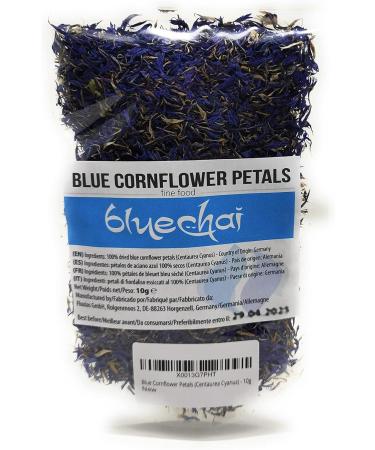 Pure Blue Cornflower Petals - Dried Grown in Germany - Natural Grown Herbal Flowers for for Homemade Lattes Tea Blends Bath Salts Gifts Crafts (Centaurea cyanus) - Buy Online on SooperMarket.com