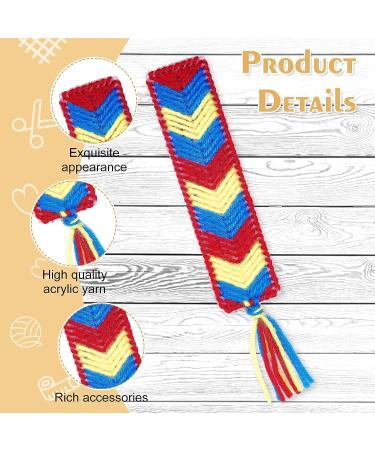 FREEBLOSS Plastic Canvas Bookmark Kit - Set of 8 Sheets for Embroidery and Crafting Projects - Buy Online on SooperMarket.com