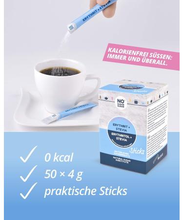 Buy No Sugar Erythritol + Stevia - Calorie-Free Natural Sweetener for Cooking & Baking | 1:1 Sugar Substitute - Buy Online on SooperMarket.com