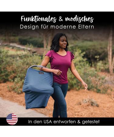 MILK SNOB Original 5-in-1 Luxe Multifunctional Baby Carrier | Ocean Blue | Breastfeeding Cover Stroller Sun Protection & On-the-Go Convenience - Buy Online on SooperMarket.com