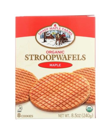 SHADY MAPLE FARMS Organic Maple Stroopwafels, 8.5 OZ